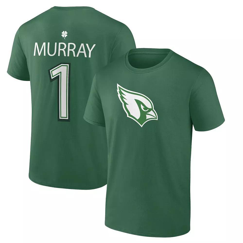 Men's Fanatics Branded Kyler Murray Green Arizona Cardinals St. Patrick's Day Icon Player T-Shirt, Size: 3XL Product Image