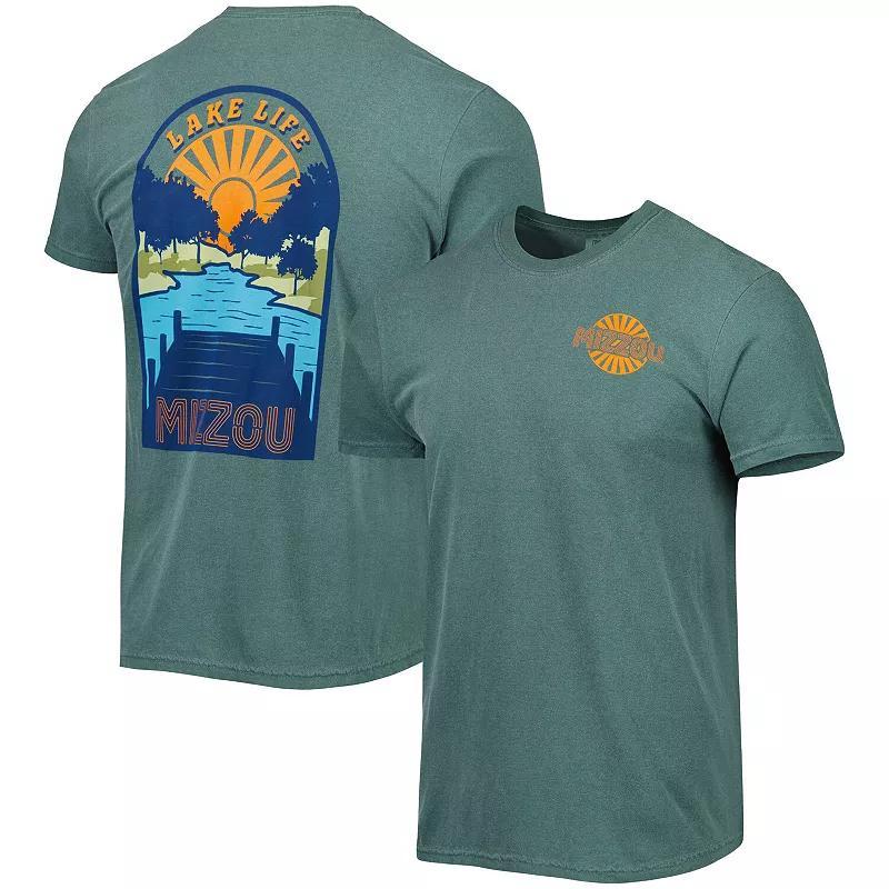 Men's Green Missouri Tigers Lake Life Comfort Color T-Shirt, Size: Large Product Image