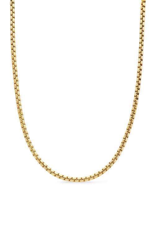 David Yurman 18K Yellow Gold Medium Box Chain Necklace 20, 3.4mm Product Image