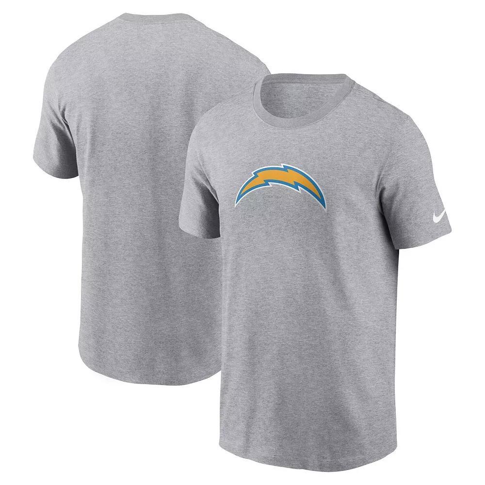 Men's Nike  Gray Los Angeles Chargers Logo Essential T-Shirt, Size: 2XL, Grey Product Image