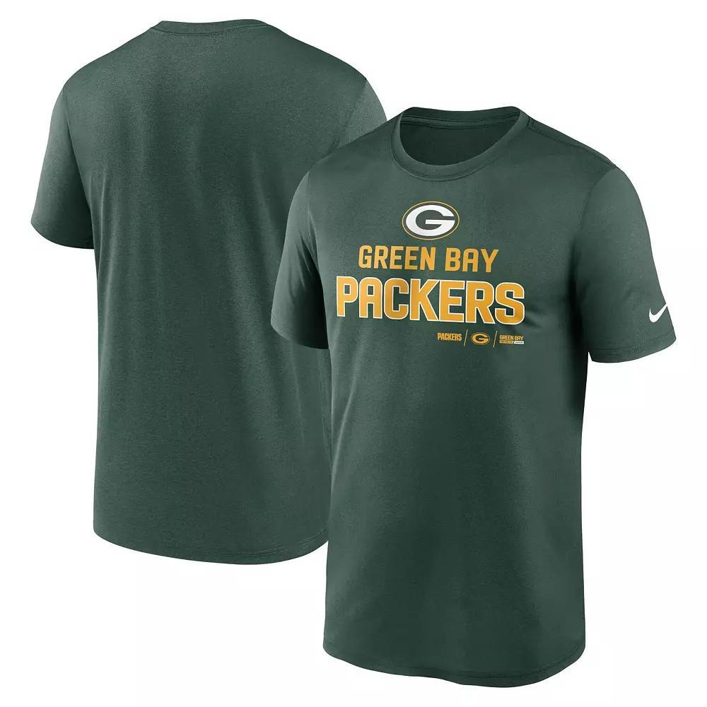Men's Nike Green Green Bay Packers Legend Community Performance T-Shirt, Size: Medium Product Image