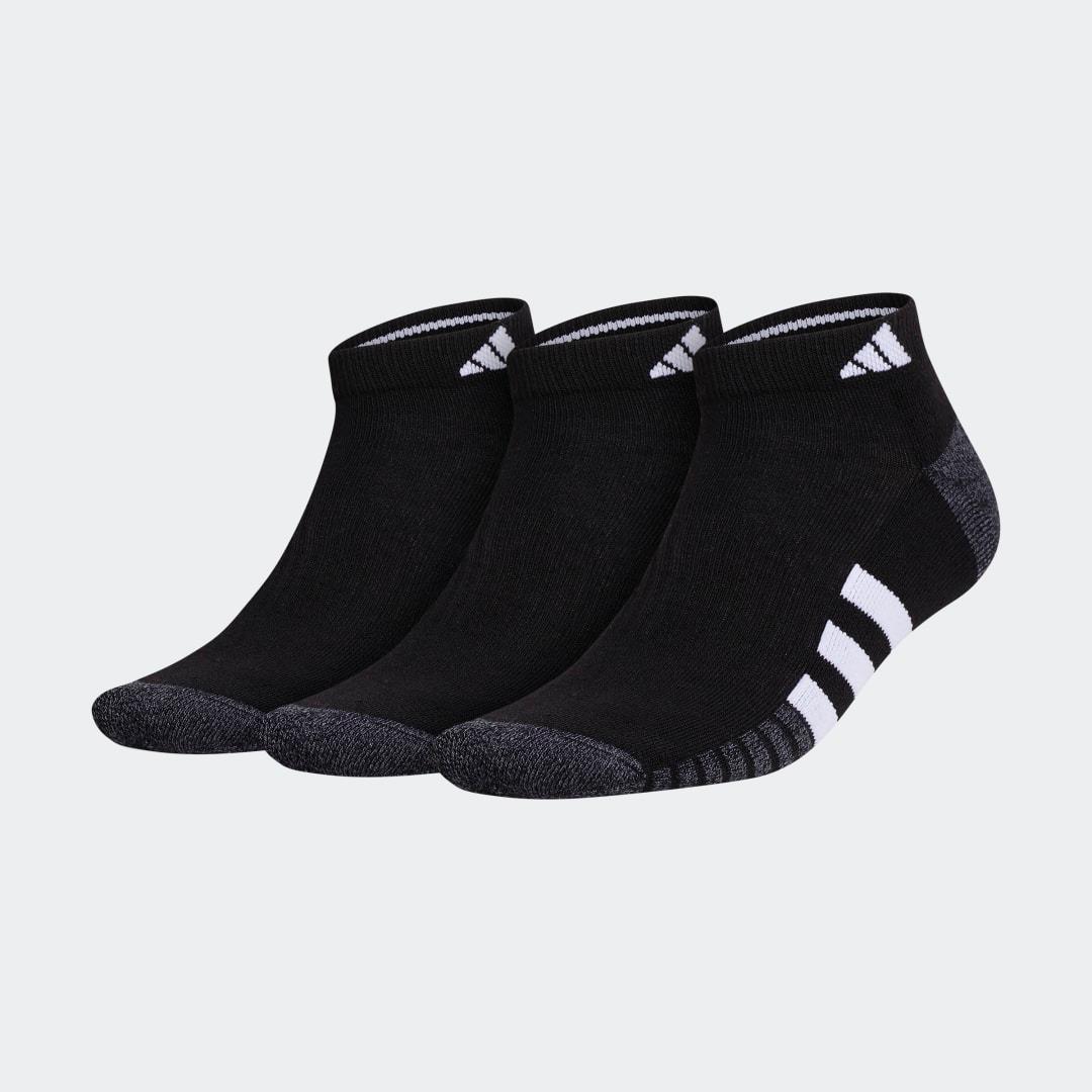 Men's adidas Cushioned 3.0 3-Pack Low Cut Socks, Size: 6-12, White Product Image