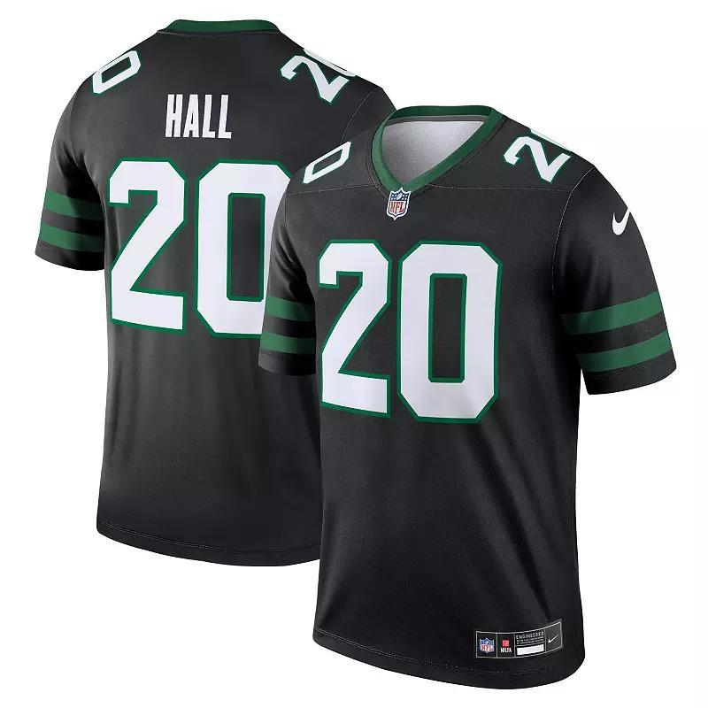 Men's Nike Breece Hall Legacy Black New York Jets Alternate Legend Jersey, Size: XL Product Image