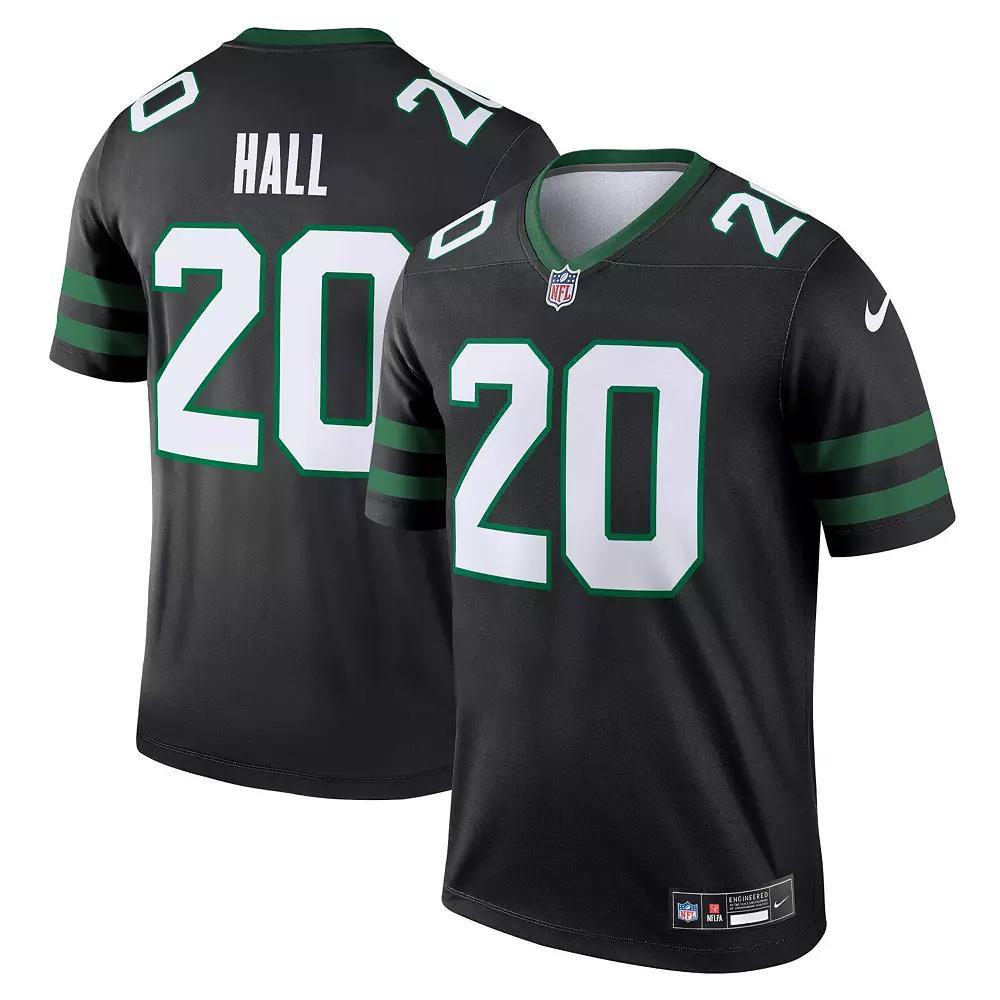 Men's Nike Breece Hall Legacy Black New York Jets Alternate Legend Jersey, Size: XL Product Image