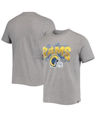 Men's '47 Heathered Gray Los Angeles Rams Super Rival Team T-Shirt, Size: Medium, Grey Product Image