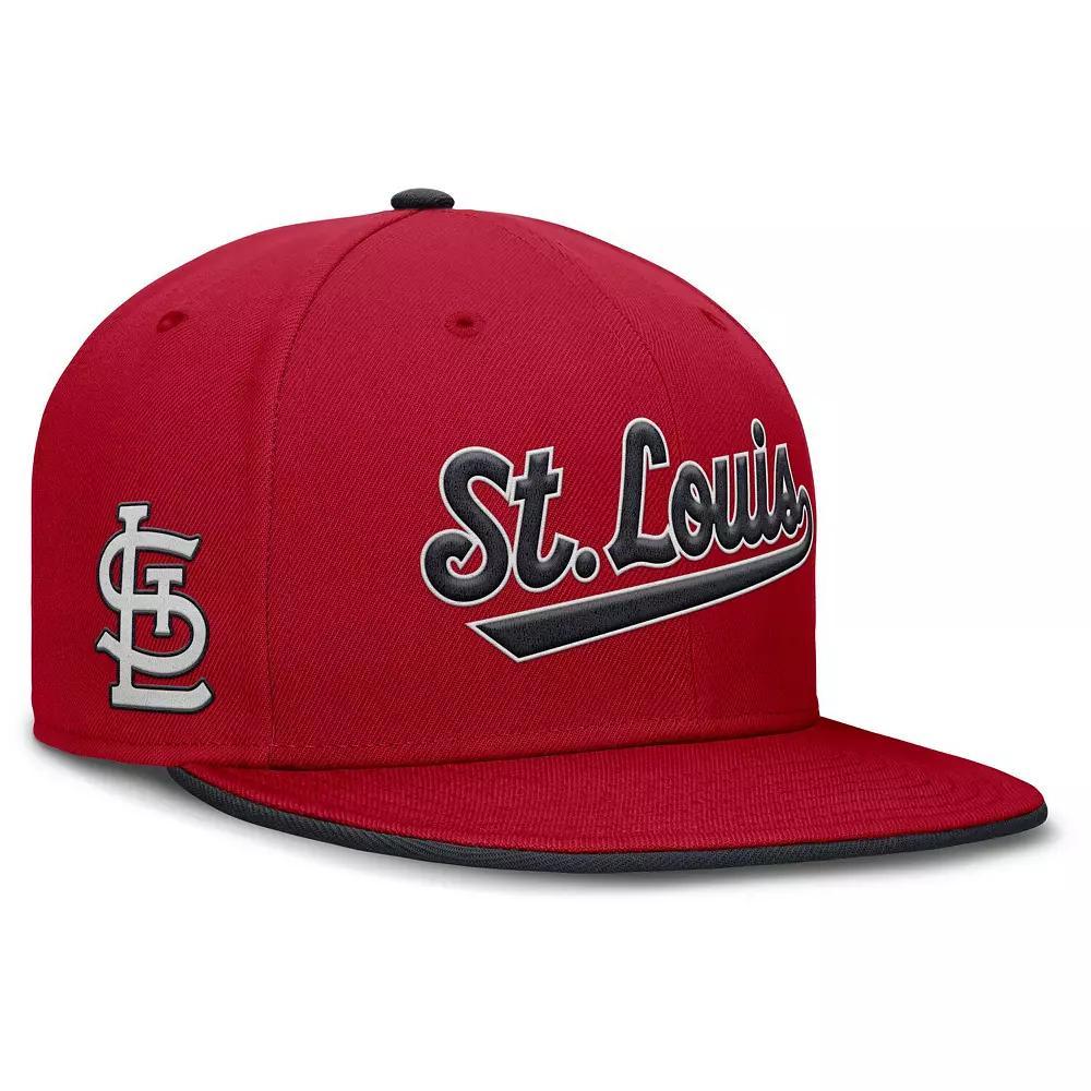 Men's Nike Red St. Louis Cardinals True Performance Fitted Hat, Size: 7 3/4 Product Image