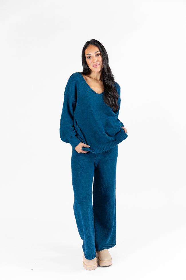 Cozy For Keeps Navy Lounge Pants FINAL SALE Product Image
