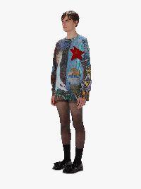 PRINTED SWEATER in blue | JW Anderson US  Product Image