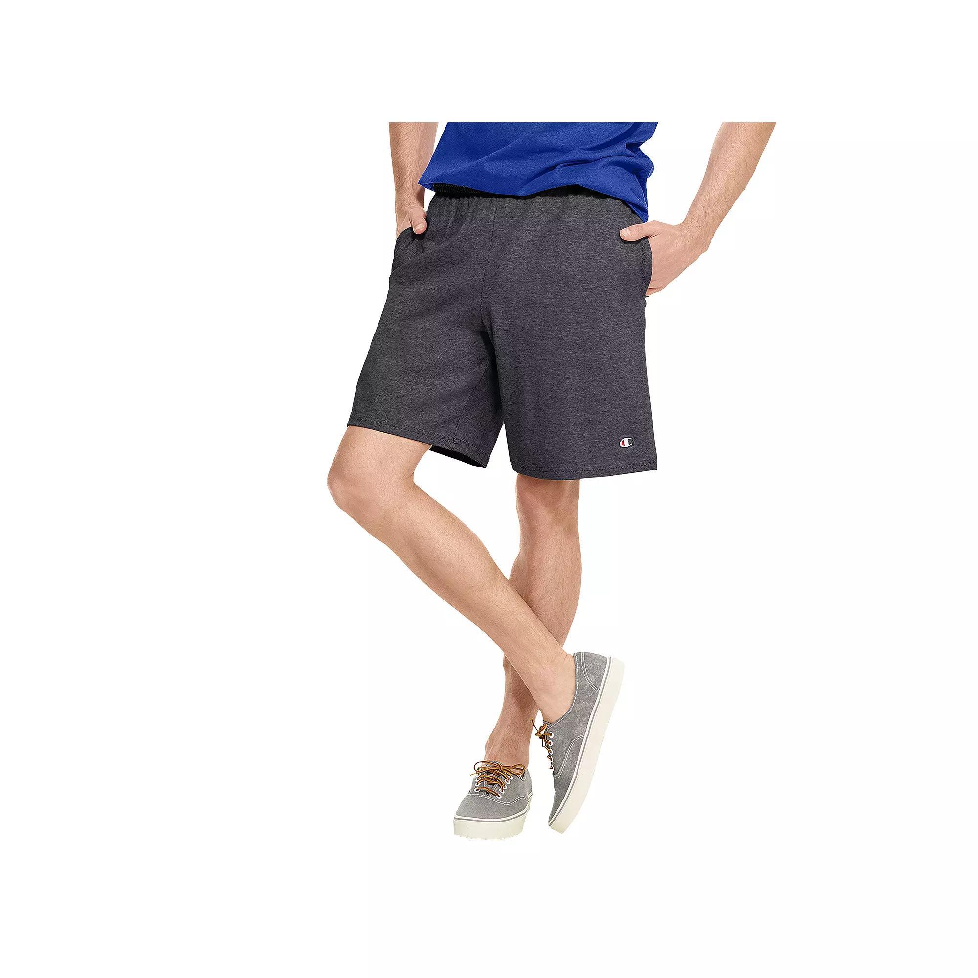 Mens Champion Jersey Shorts Granite Grey Product Image