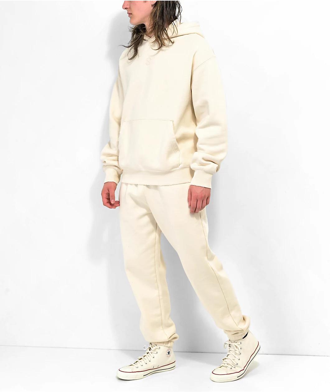 Ninth Hall Fundamentals Cream Relaxed Sweatpants Product Image