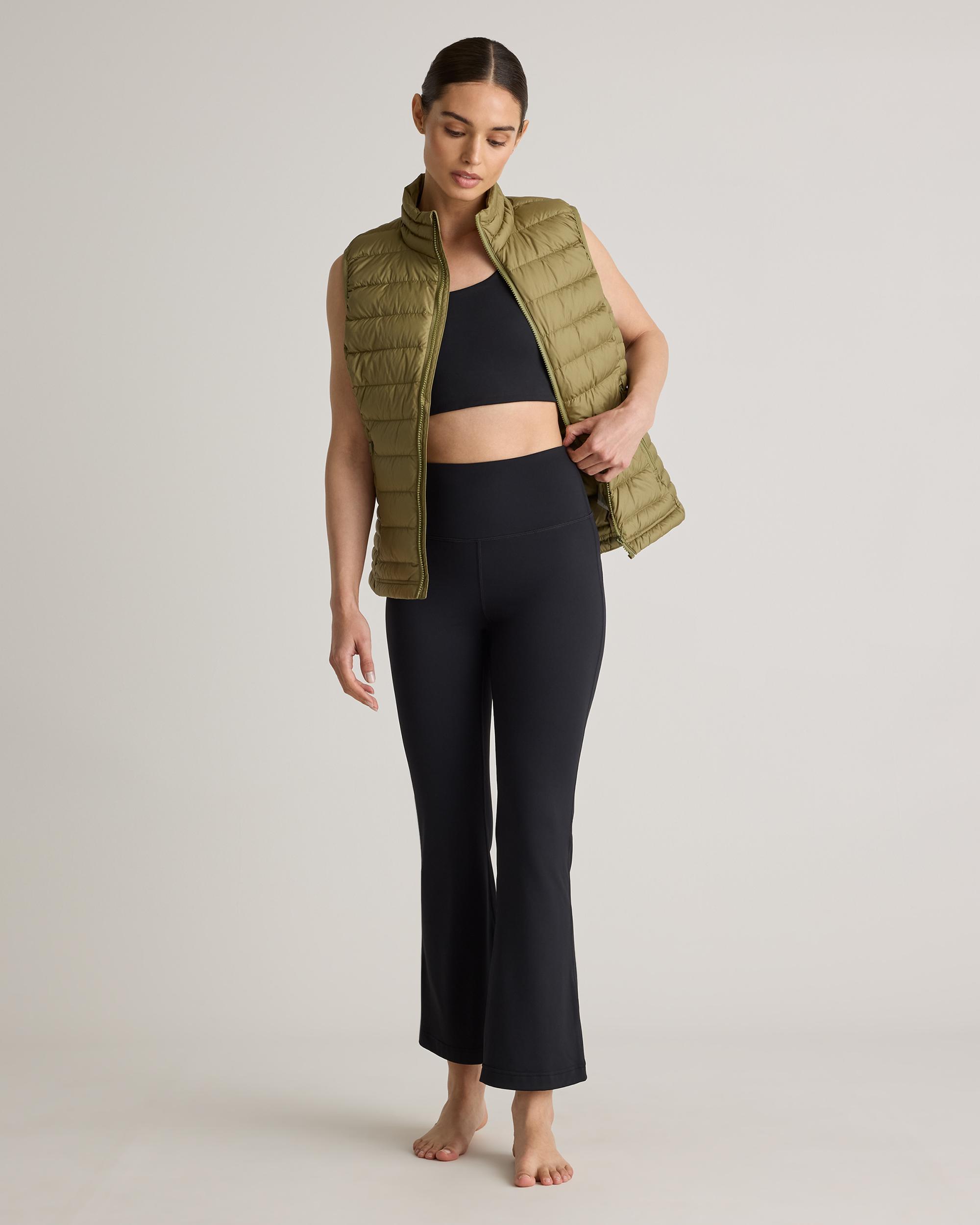 Quince | Women's Ultra-Form High-Rise Flared Pants Nylon/Spandex Product Image