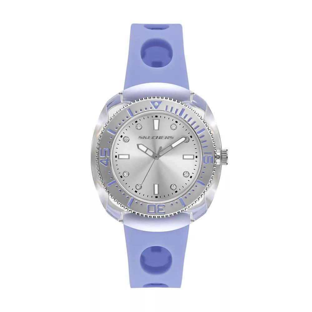 Skechers® Palmera Women's Silicone Watch, Size: 37 mm, Purple Product Image