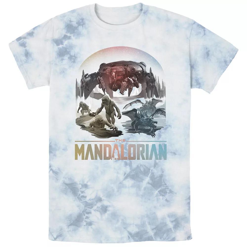 Men's Star Wars The Mandalorian Alamites Graphic Tee, Size: Medium, White Blue Product Image