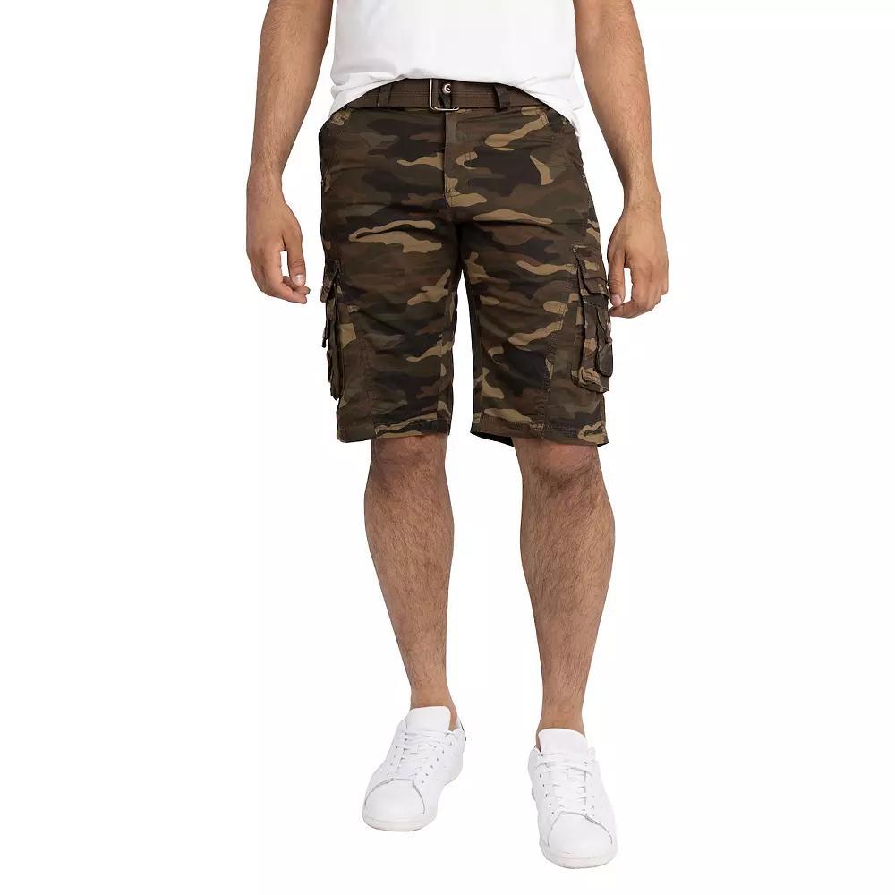 Men's X-ray Belted Cargo Shorts, Size: 40, White Product Image
