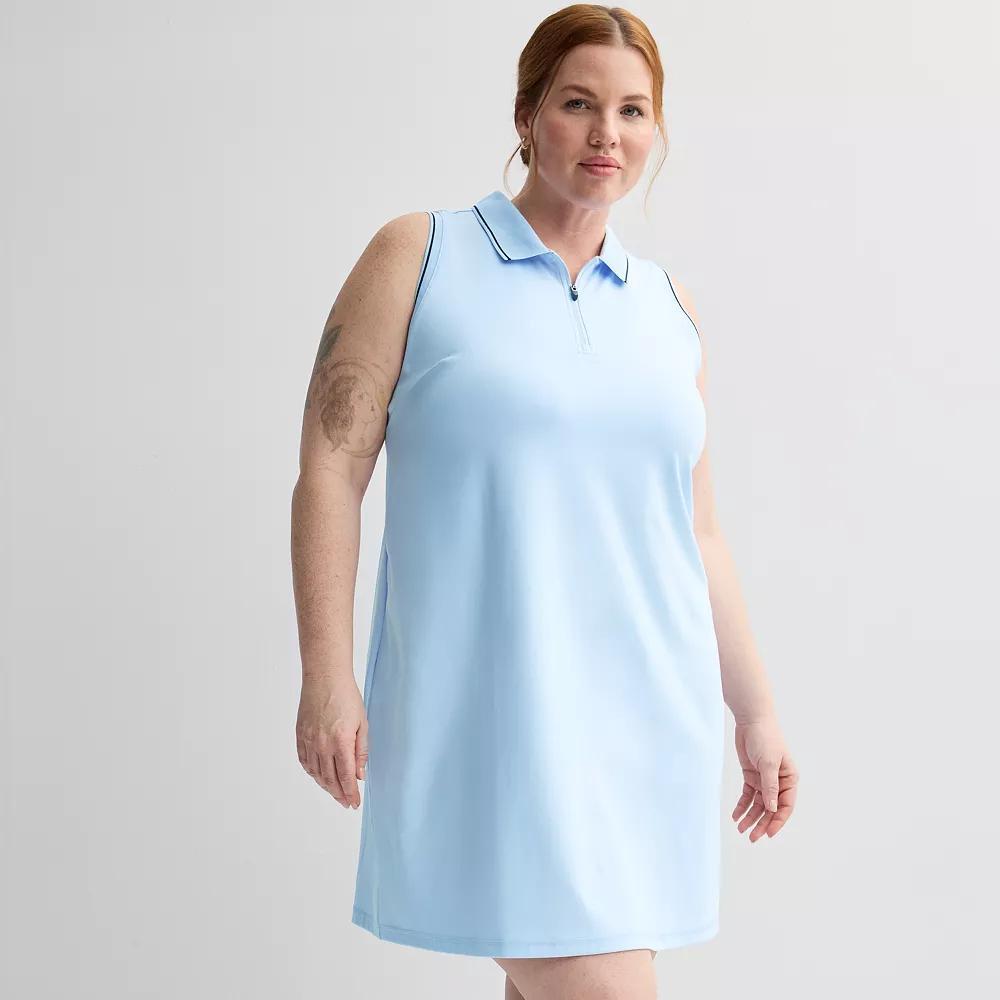 Plus Size Tek Gear® Polo Tank Dress, Women's, Size: 3XL, Modern White Product Image