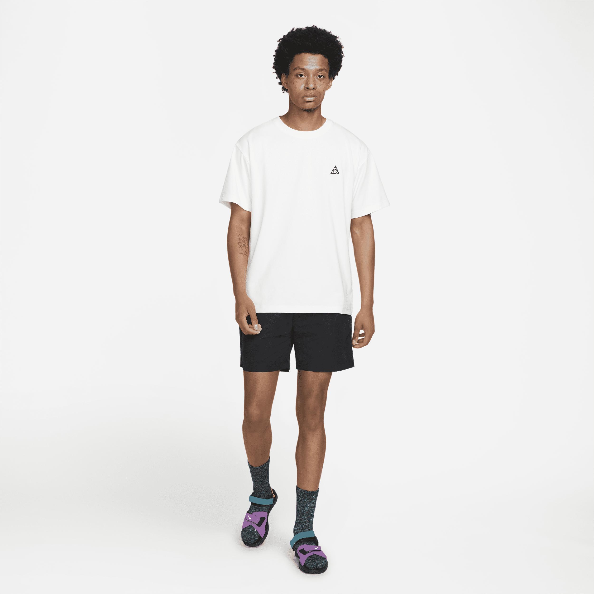 Men's Nike "Just Do It" Logo Tee, Size: Small, Black White Product Image