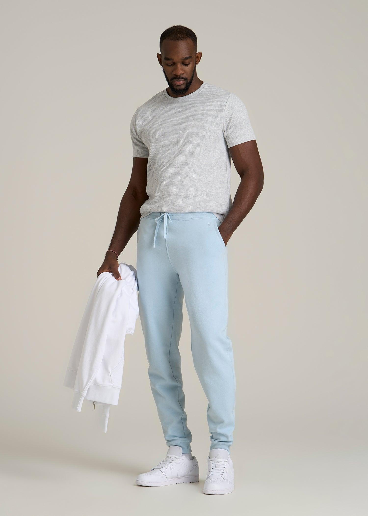 Wearever 2.0 Fleece Joggers for Tall Men in Ice Blue Product Image