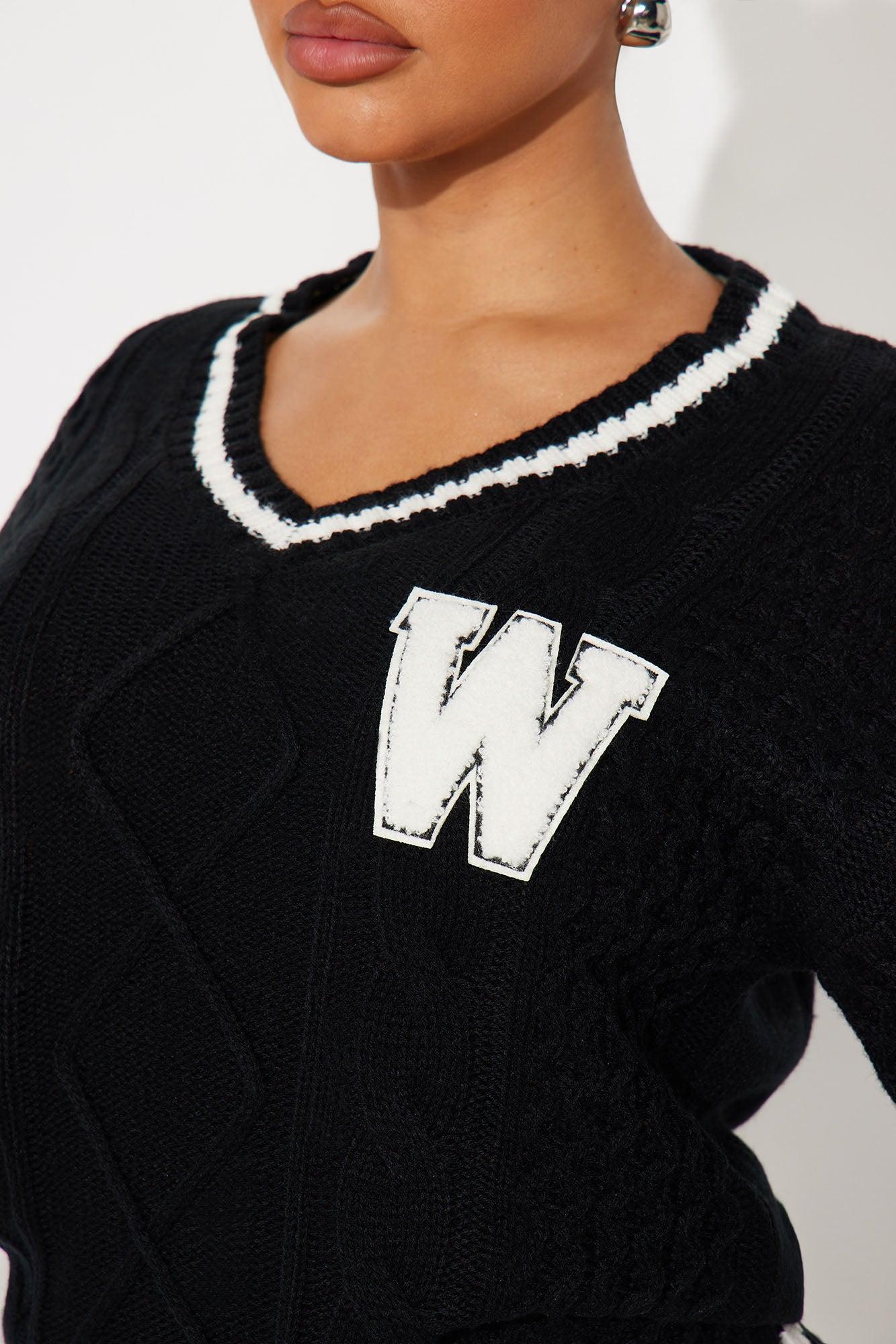 Winning Team Varsity Sweater - Black/combo Product Image