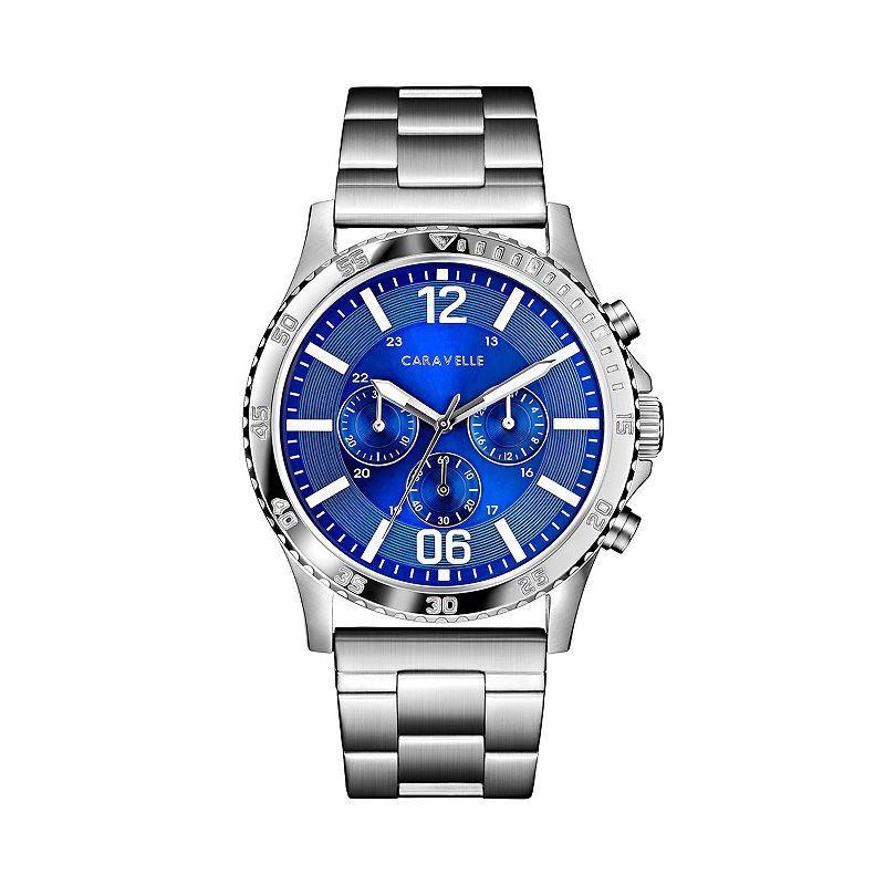 Caravelle by Bulova Mens Stainless Steel Chronograph Watch - 43A145 Silver Tone Product Image
