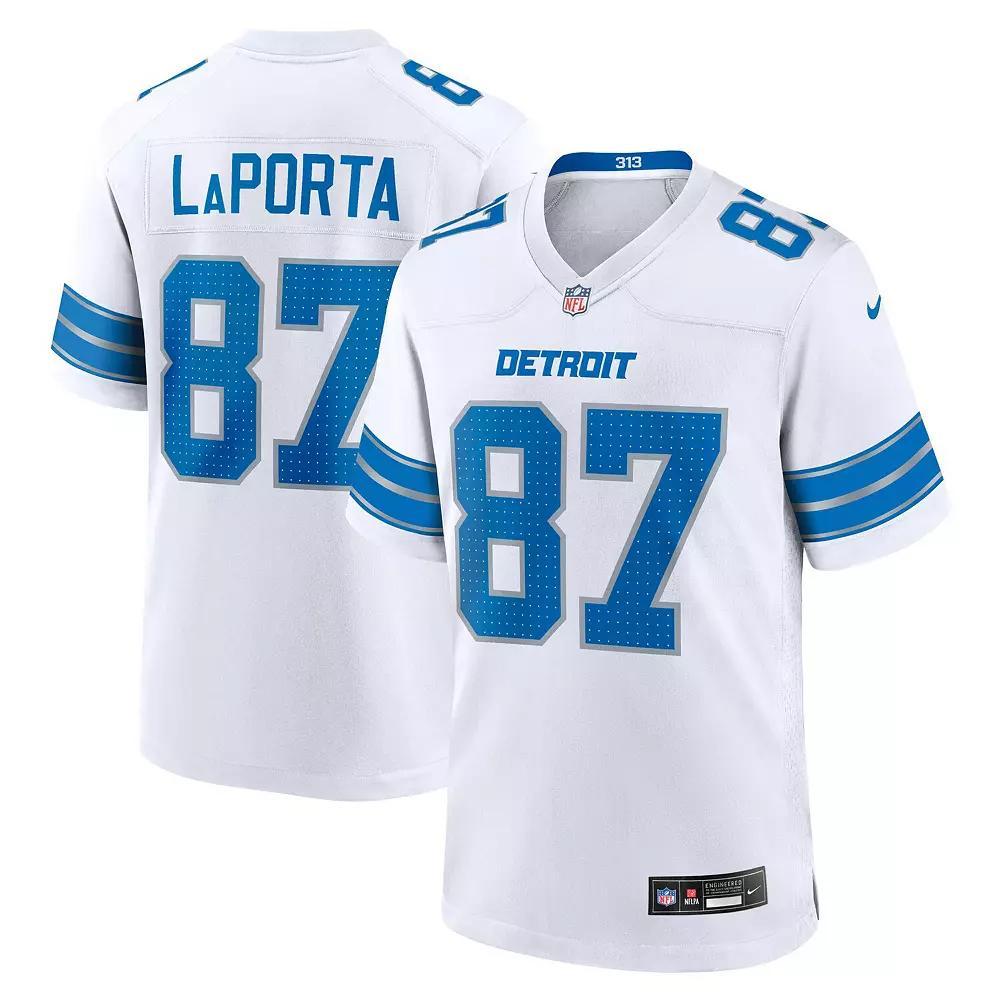 Men's Nike Sam LaPorta White Detroit Lions White Game Jersey, Size: Large Product Image