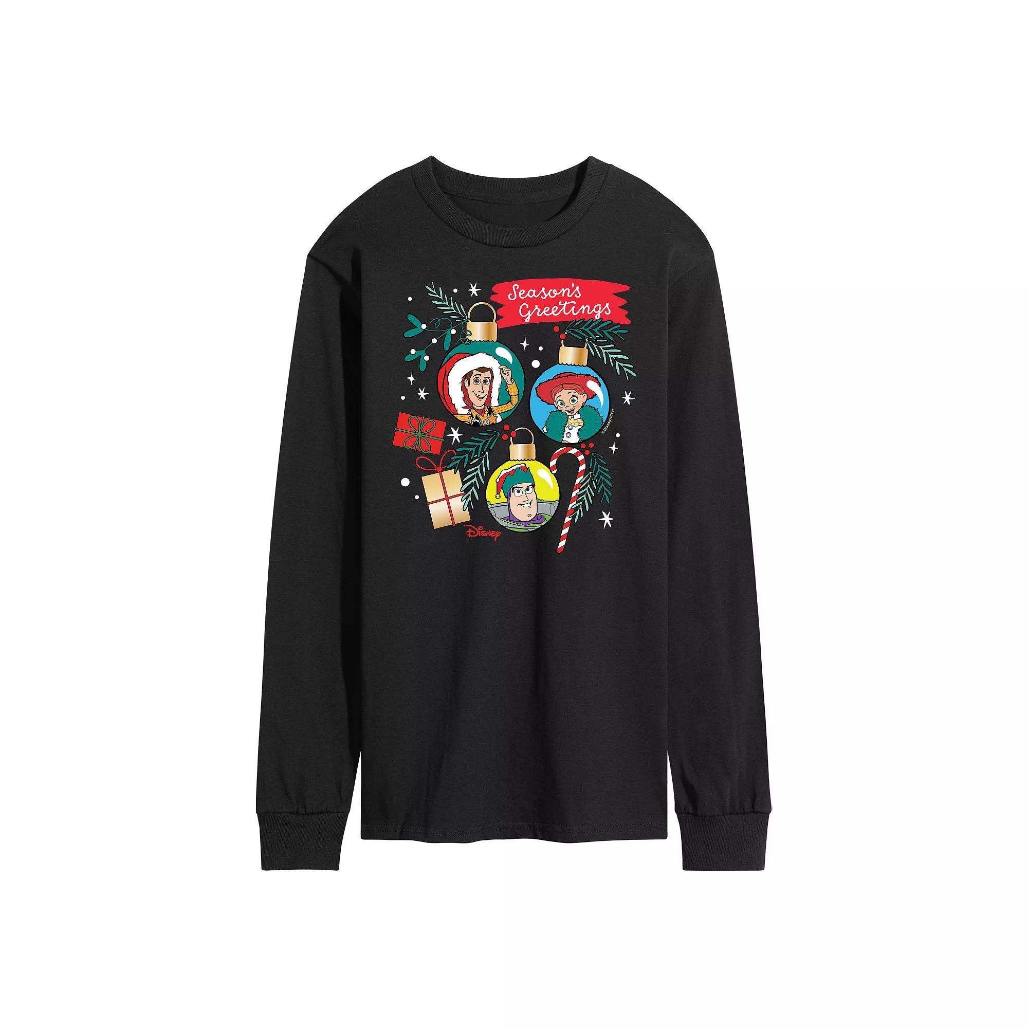 Disney / Pixars Toy Story 4 Mens Seasons Greetings Long Sleeve Graphic Tee Product Image