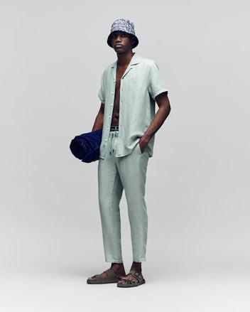 MENS WINDCREST LINEN BLEND SHORT SLEEVE SHIRT - B6Q148C200 Product Image