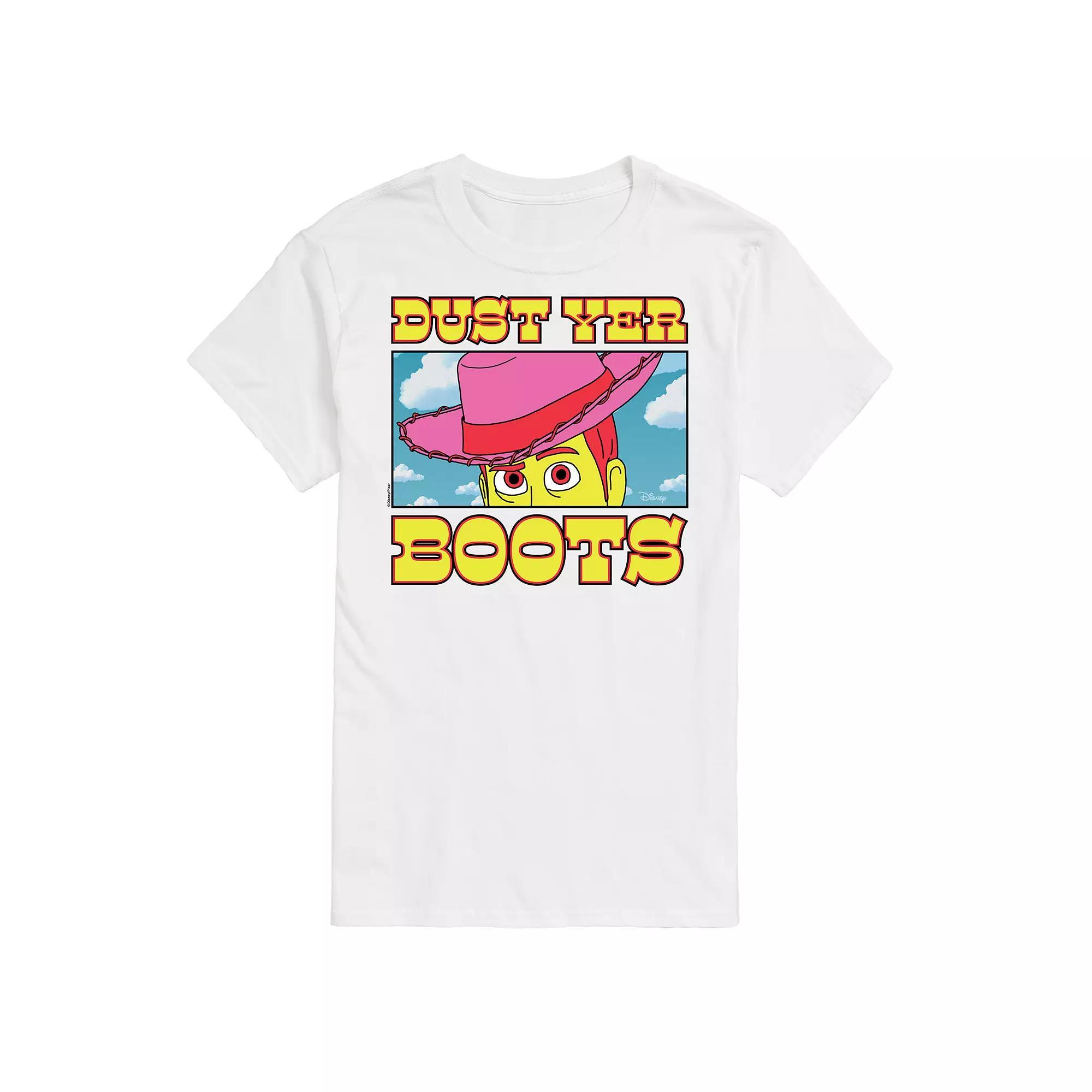 Disney / Pixars Toy Story 4 Mens Woody Dust Yer Boots Graphic Tee Product Image