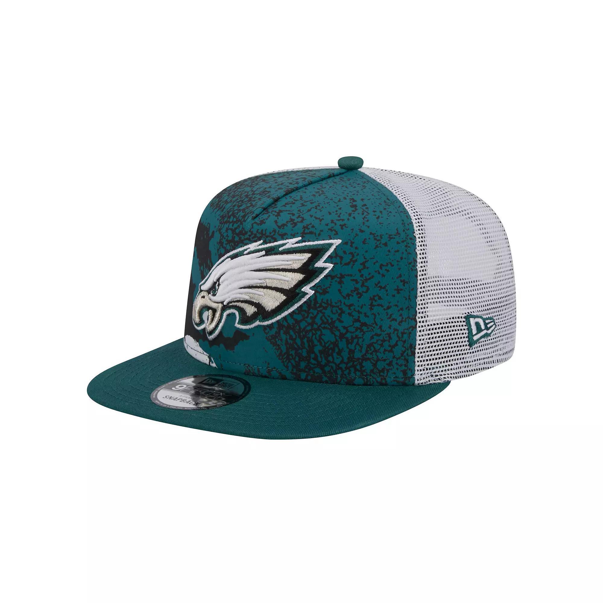 Mens New Era Midnight Philadelphia Eagles Court Sport 9FIFTY Snapback Hat Product Image