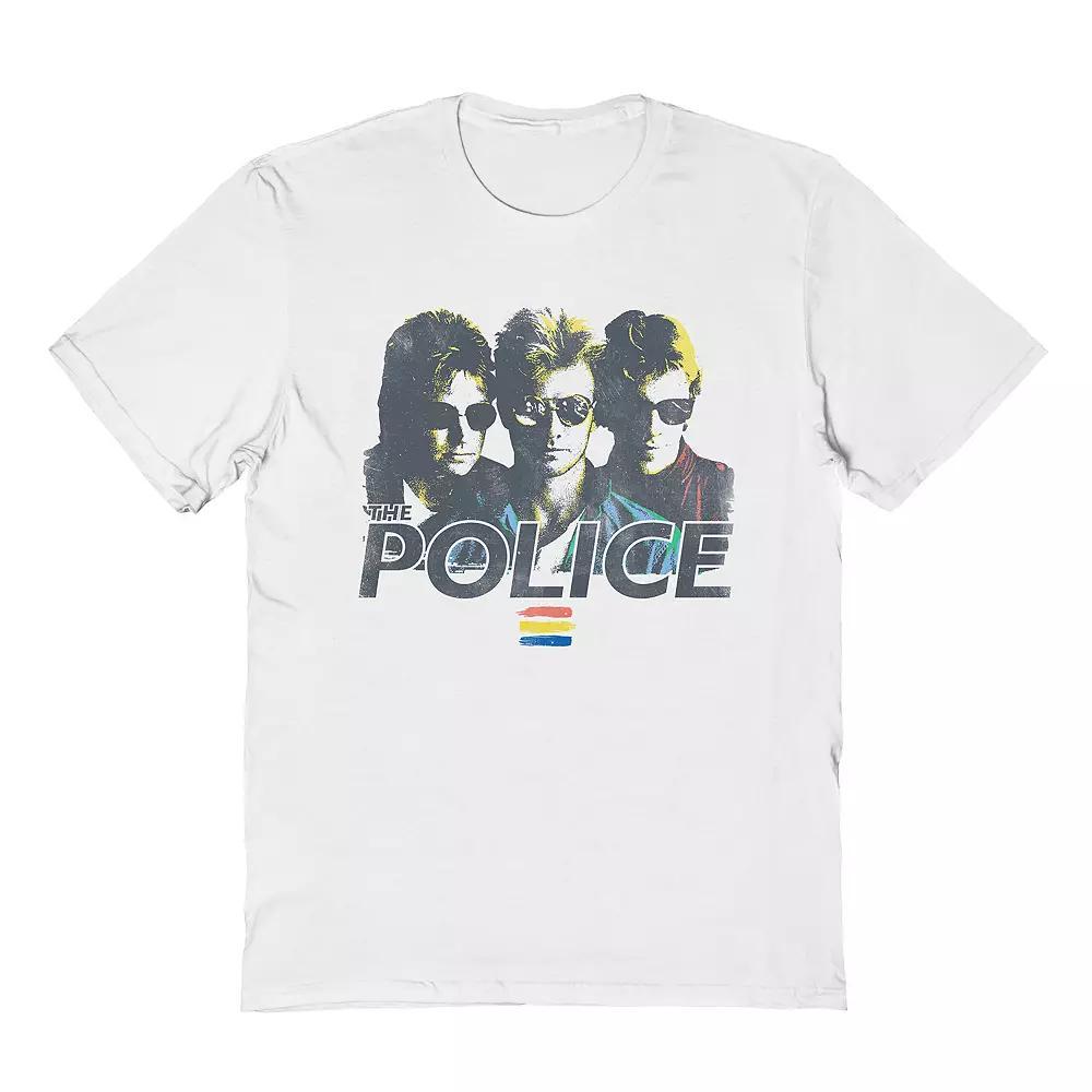 Men's The Police Tee, Size: Large, White Product Image