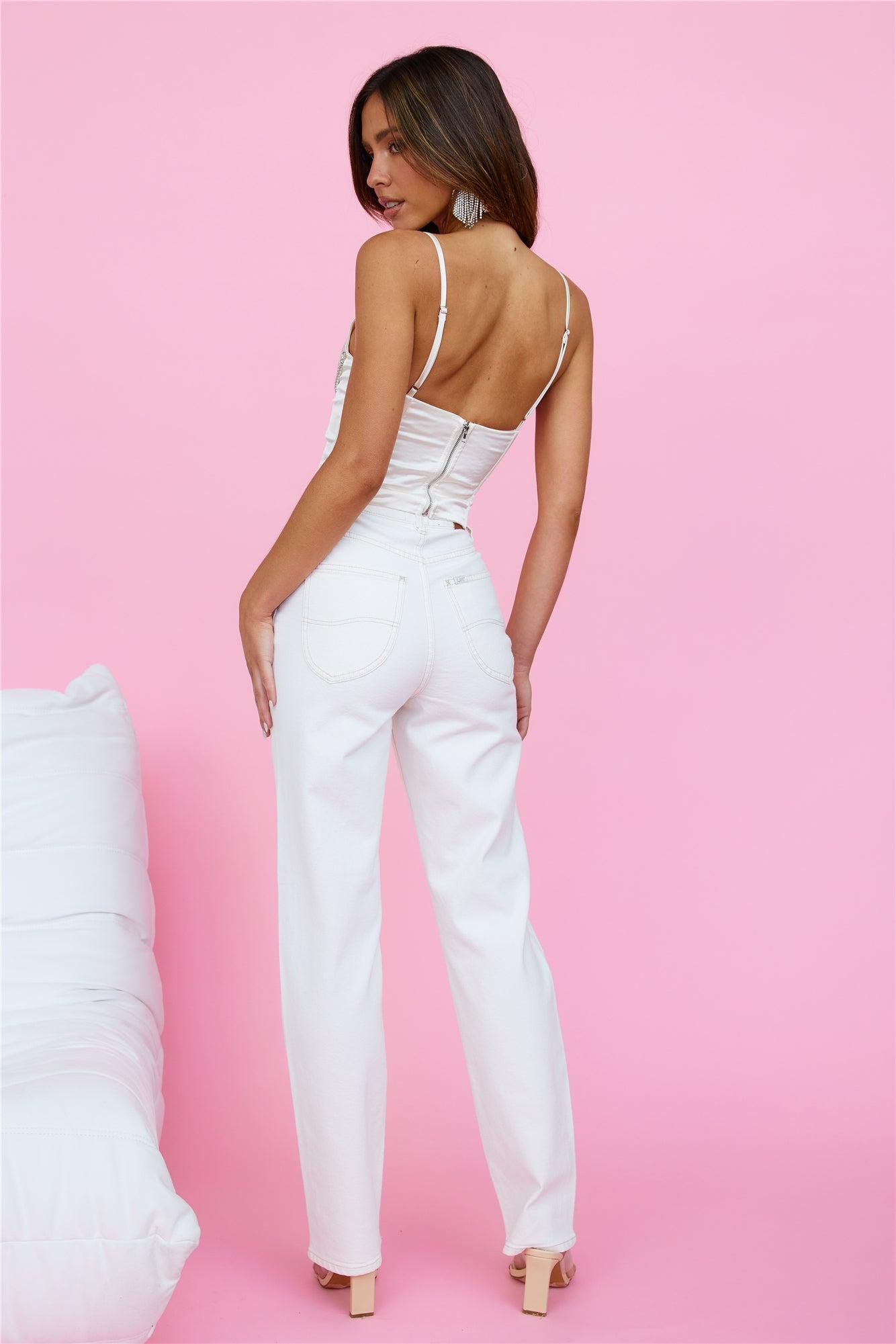 LEE High Straight 80 Hemp Jean Eco White Product Image