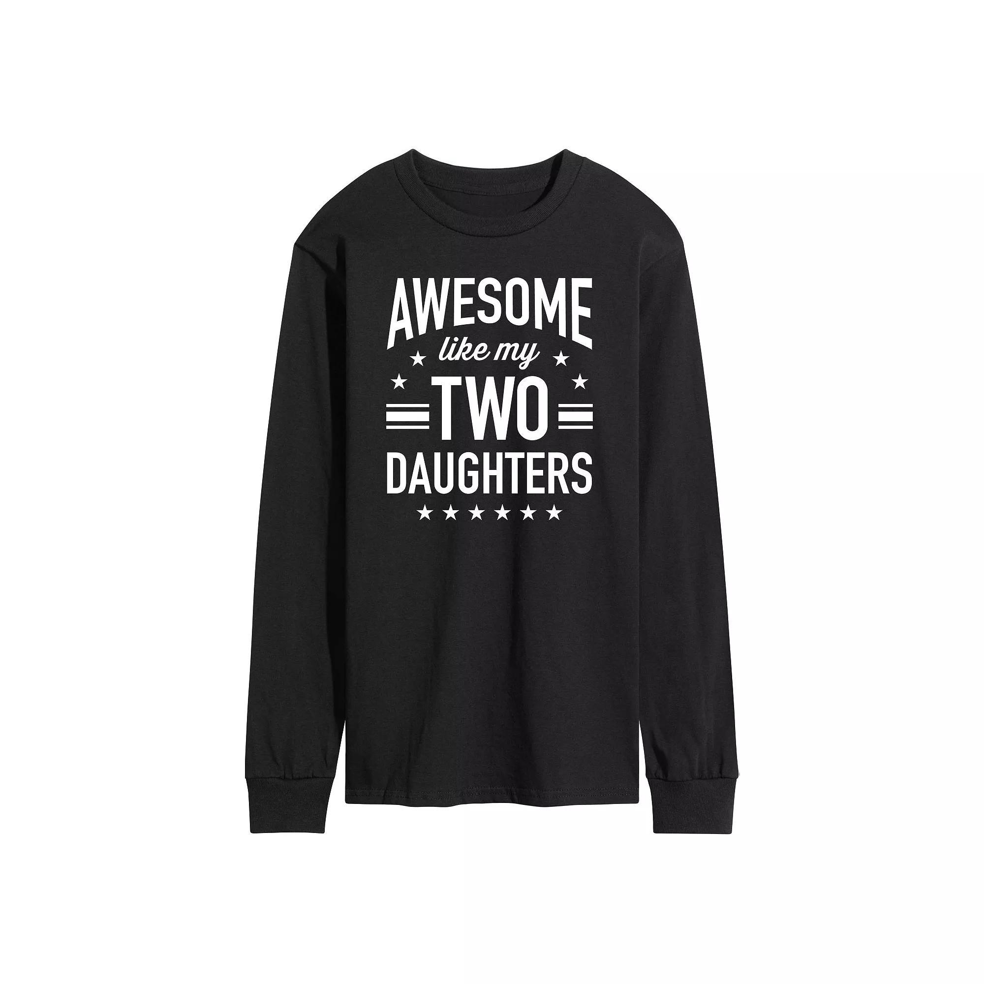 Mens Awesome Like My Two Daughters Graphic Tee Product Image