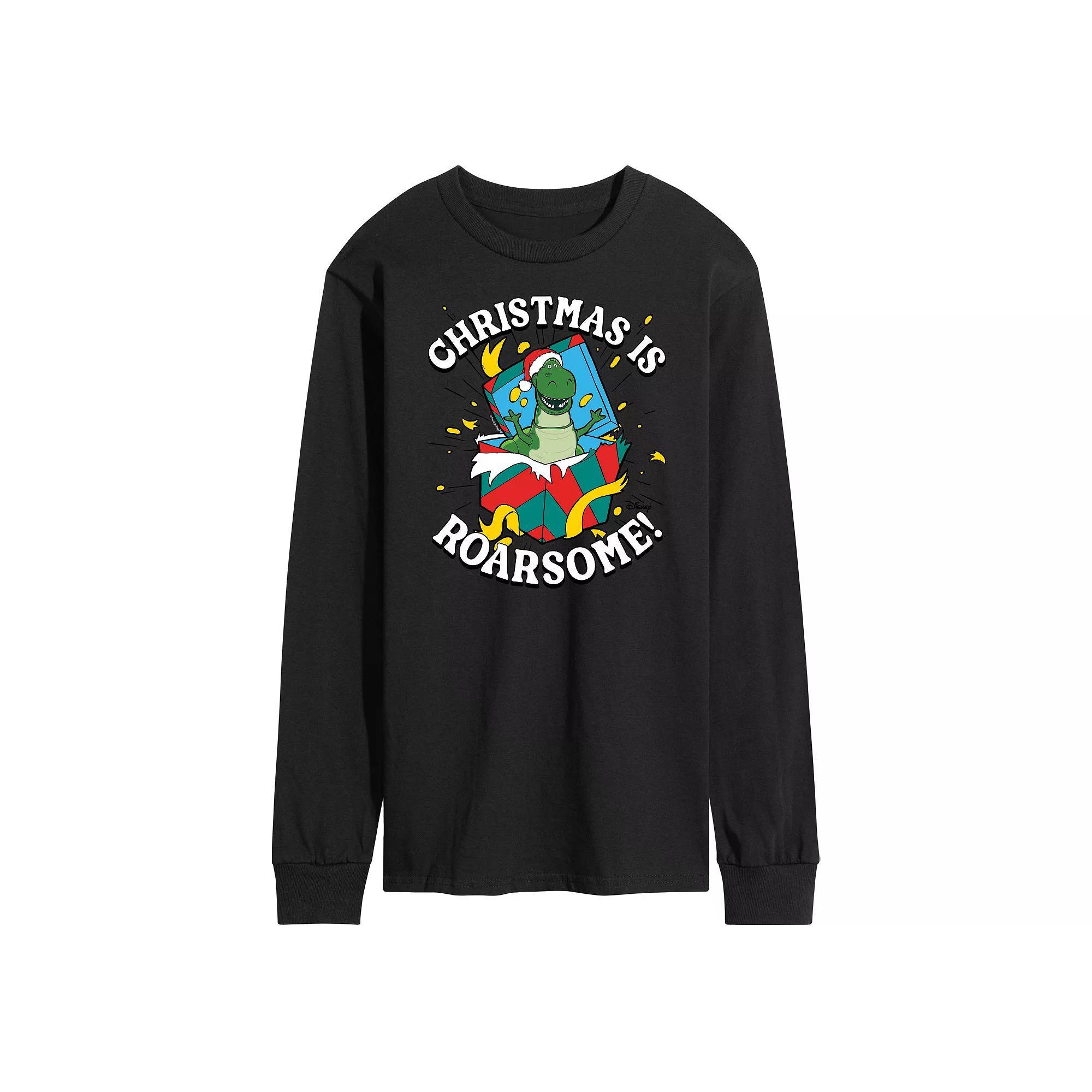 Disney / Pixars Toy Story 4 Rex Mens Christmas Is Roarsome Long Sleeve Graphic Tee Product Image