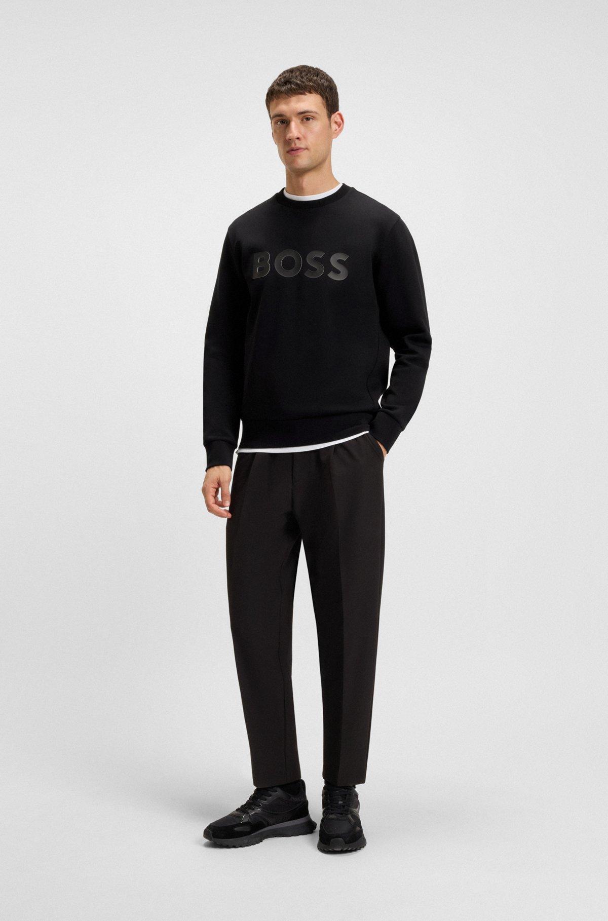 Stretch-cotton sweatshirt with sandwich logo Product Image