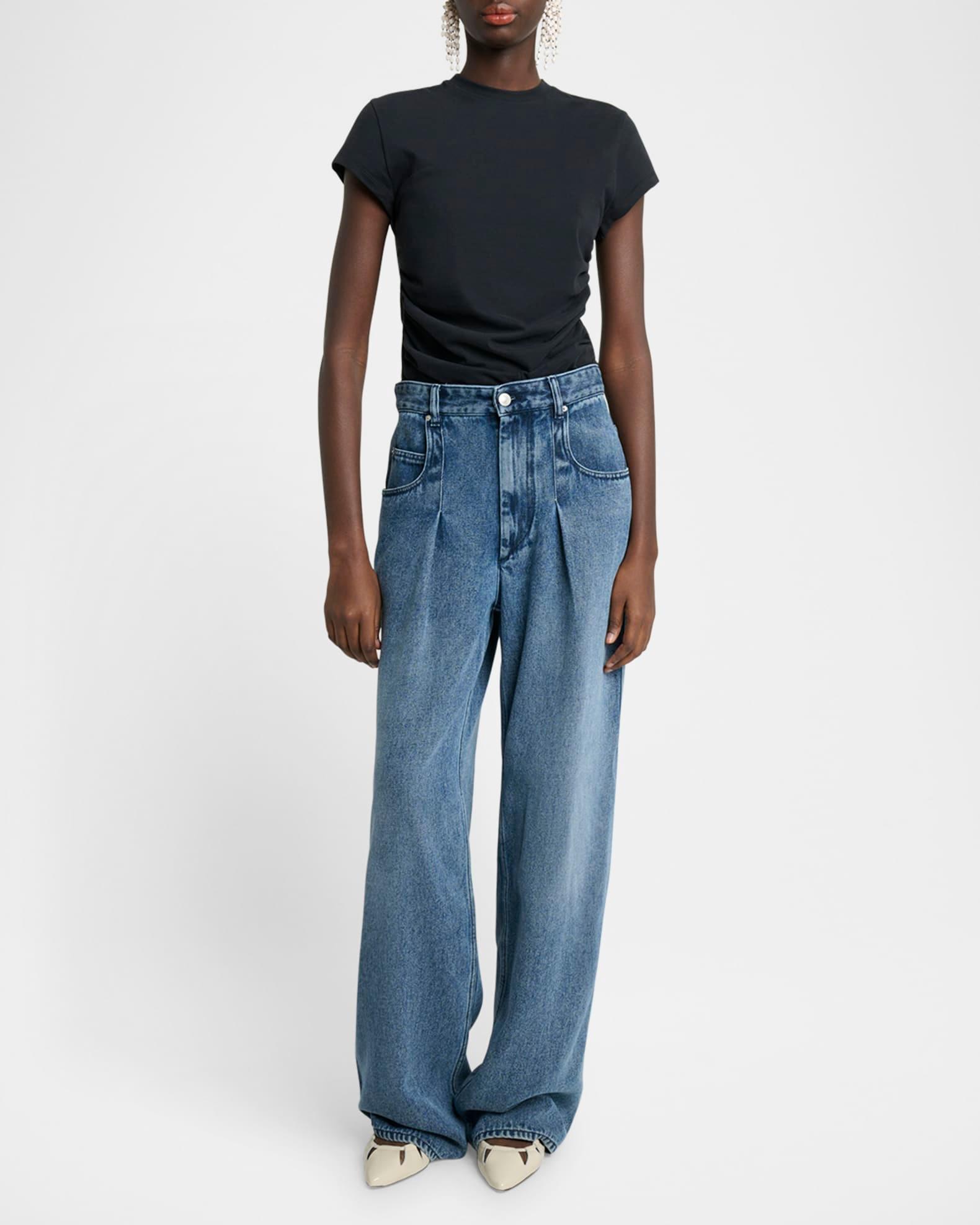 Maelie Ruched Short-Sleeve Shirt Product Image
