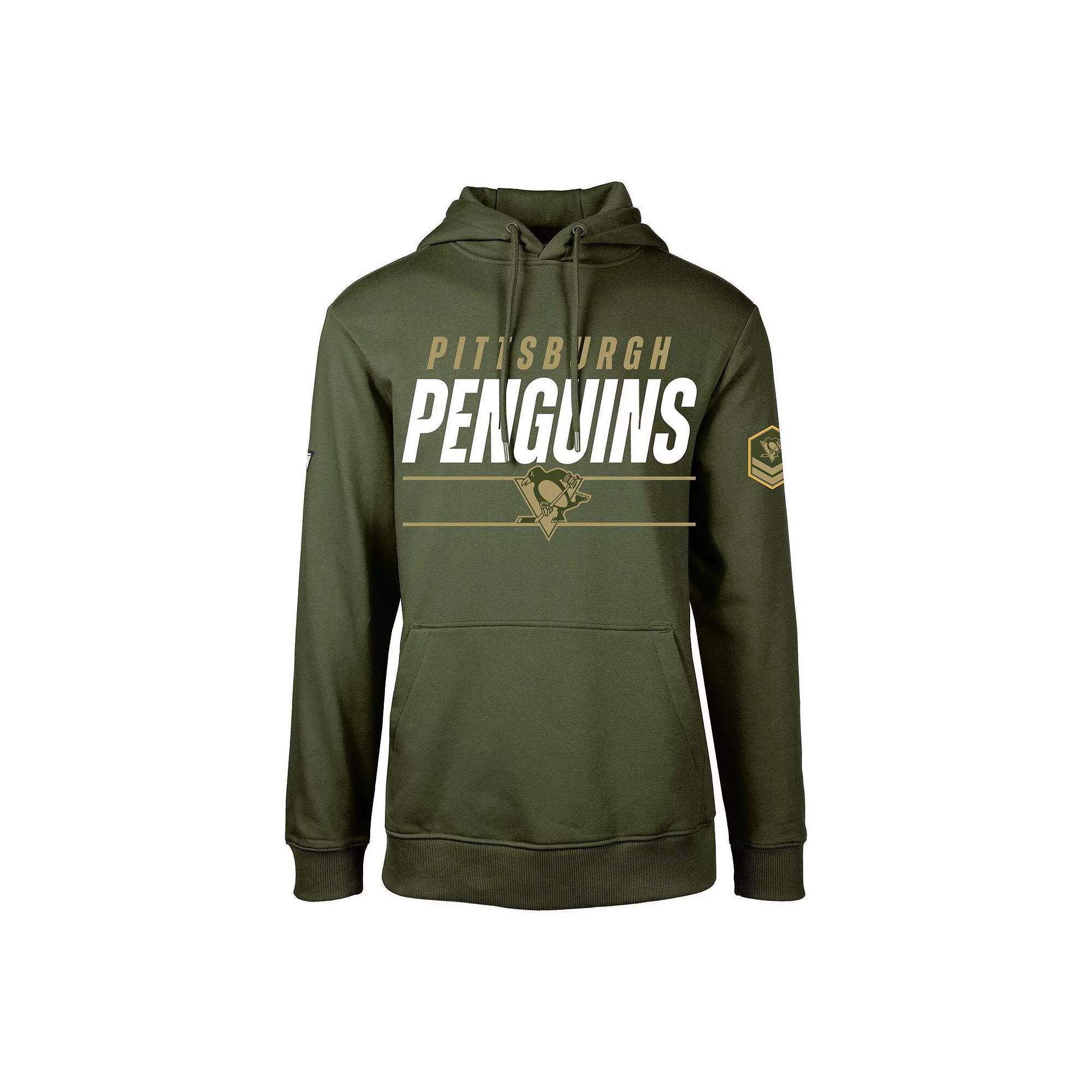 Men's Levelwear Olive Boston Bruins Podium Fleece Pullover Hoodie, Size: 2XL, Team Product Image