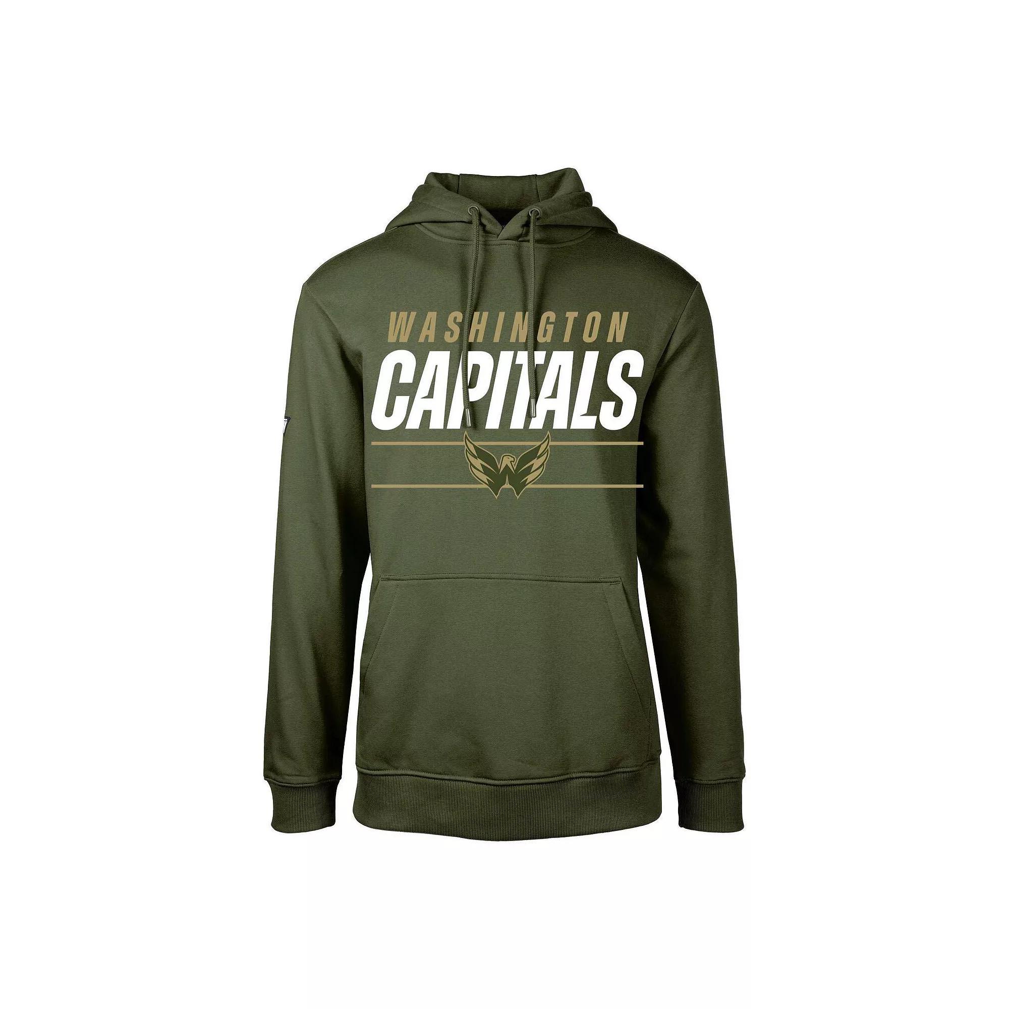 Men's Levelwear Olive Minnesota Wild Podium Fleece Pullover Hoodie, Size: Large, Team Product Image