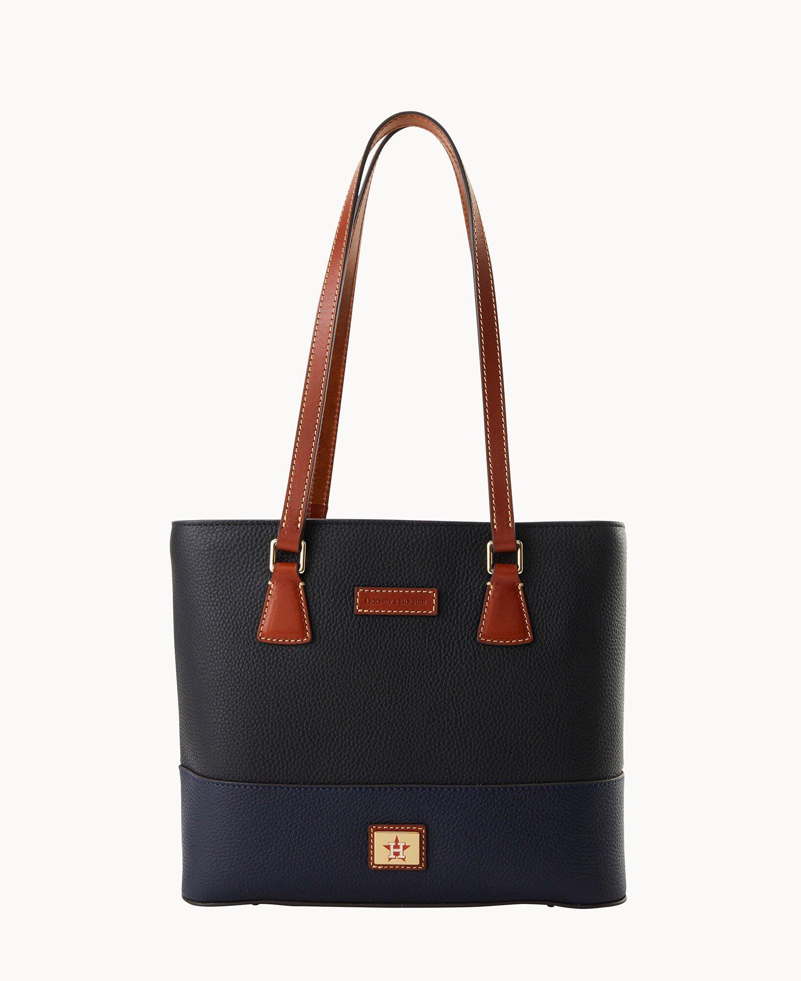Dooney & Bourke Womens MLB Astros Coated Cotton Shopper Bag in Midnight Blue Product Image