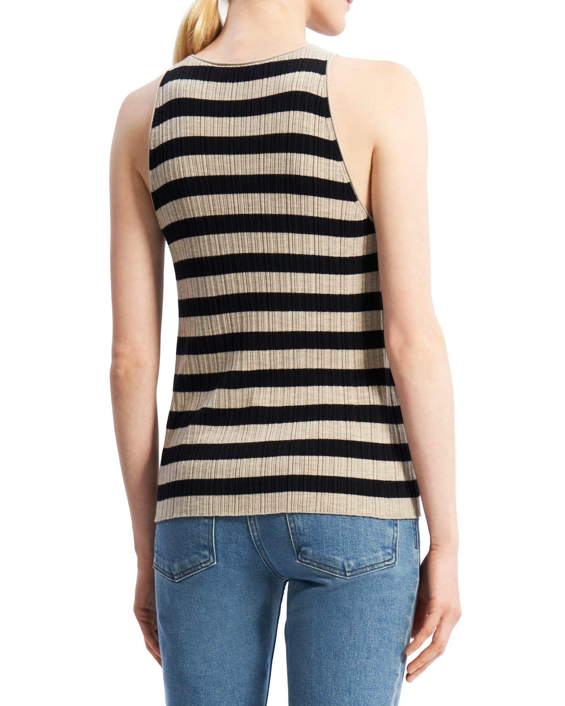 Striped Tank Top in Merino Wool Product Image