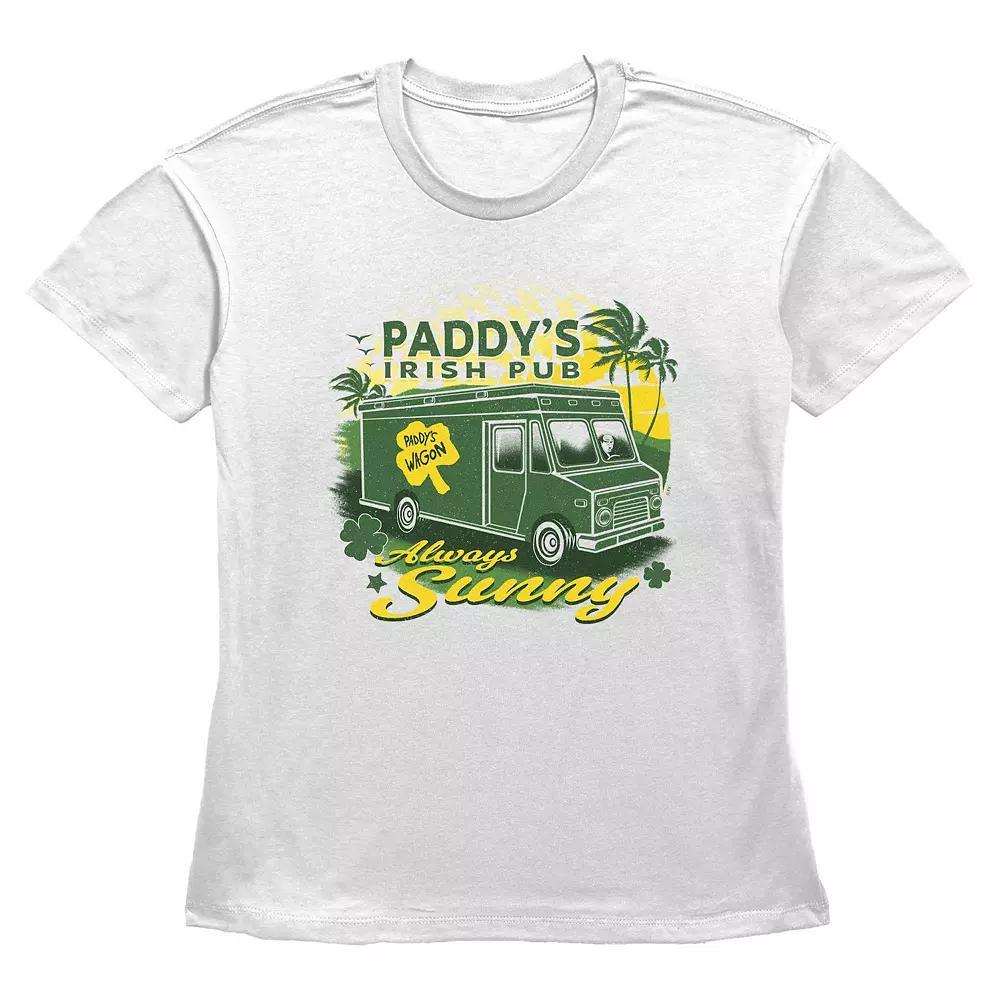Women's It's Always Sunny In Philadelphia Paddy's Irish Pub Graphic Tee, Size: XS, White Product Image