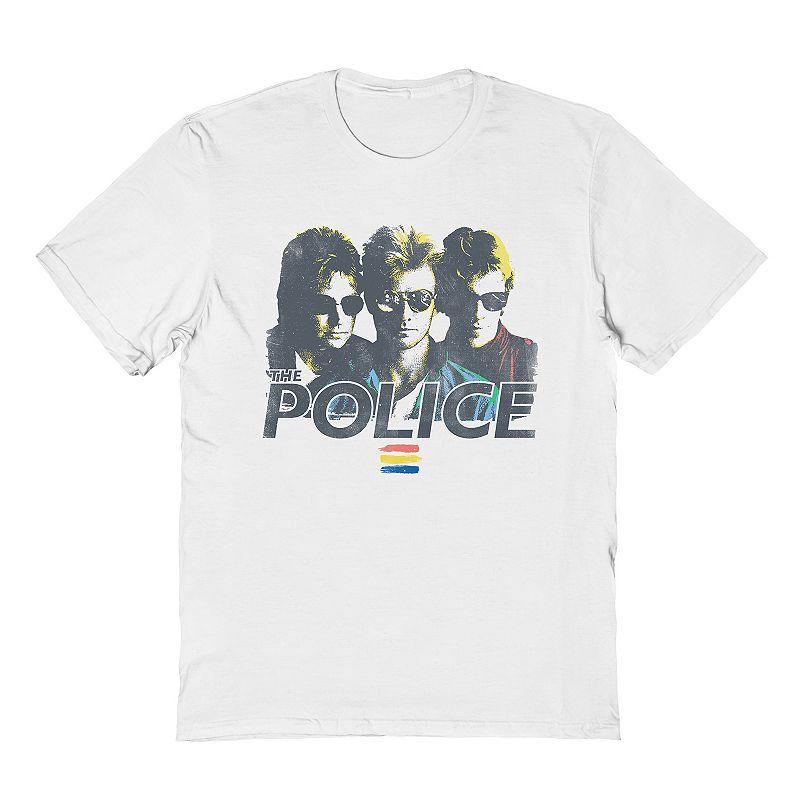 Men's The Police Tee, Size: Large, White Product Image