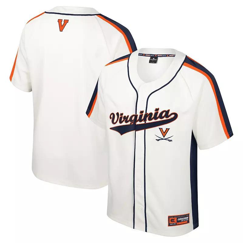 Mens Colosseum Cream Grambling Tigers Ruth Button-Up Baseball Jersey Product Image