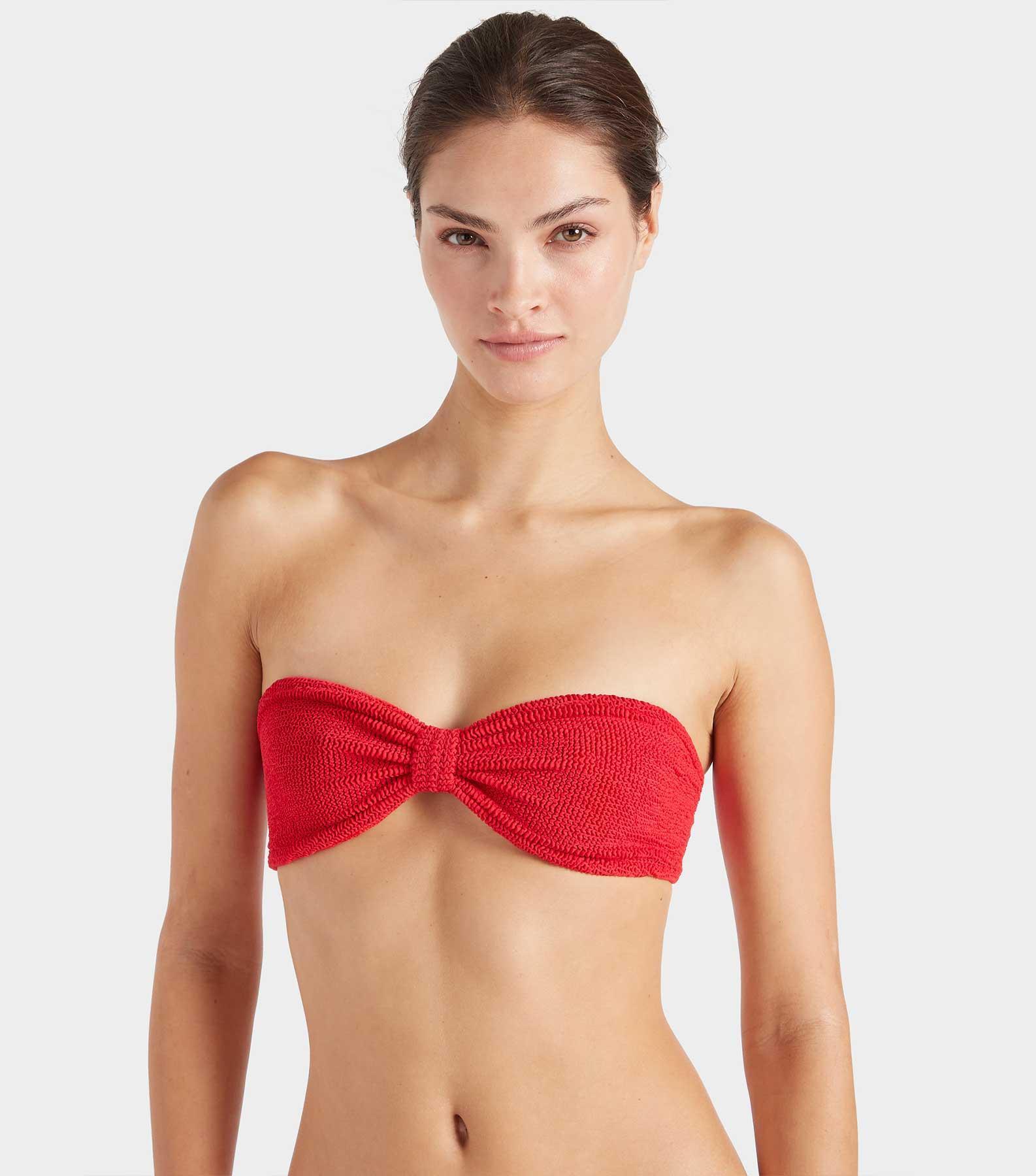 Jean Bikini Top - Red Product Image