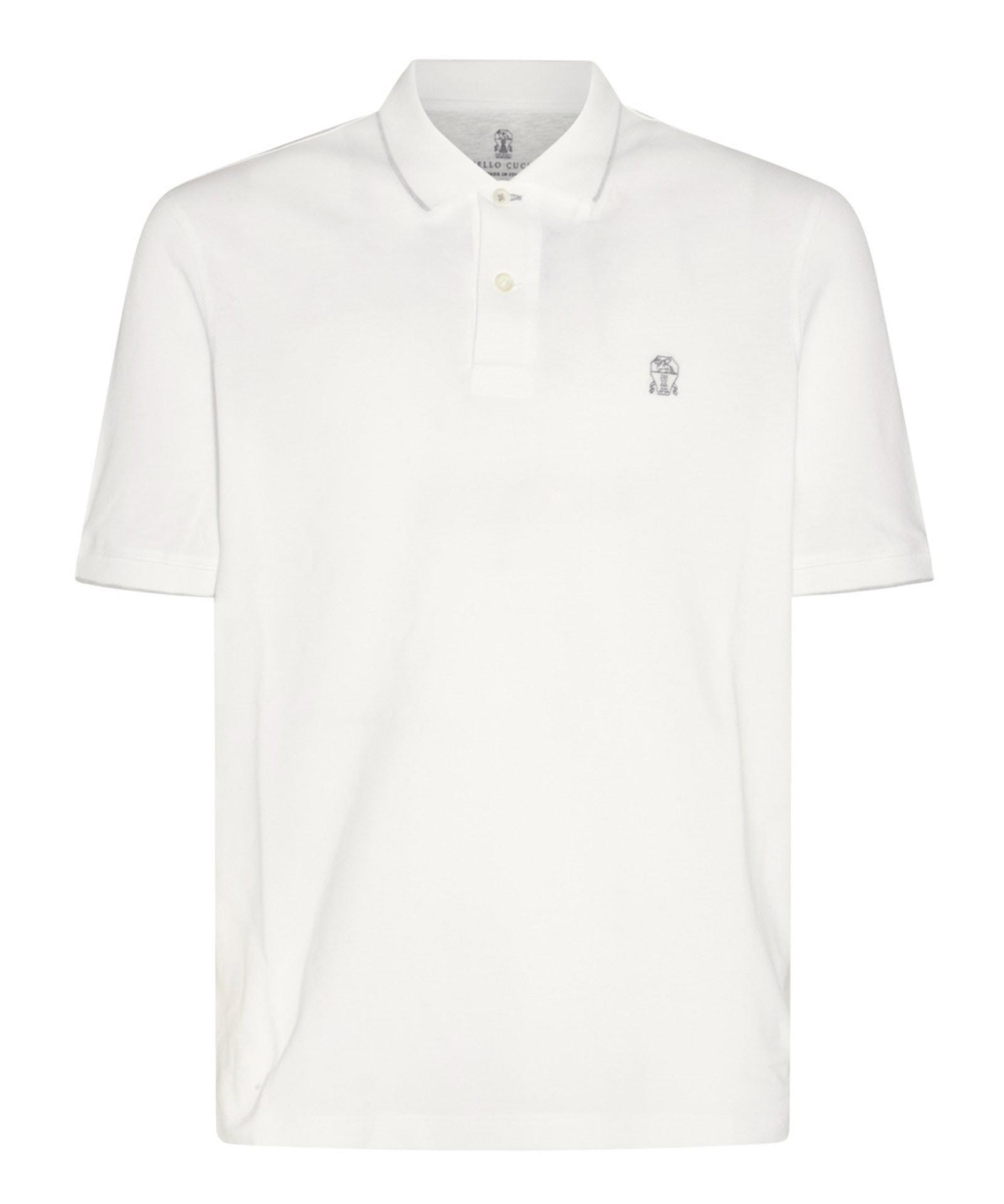 BRUNELLO CUCINELLI Polo Shirt In White Product Image