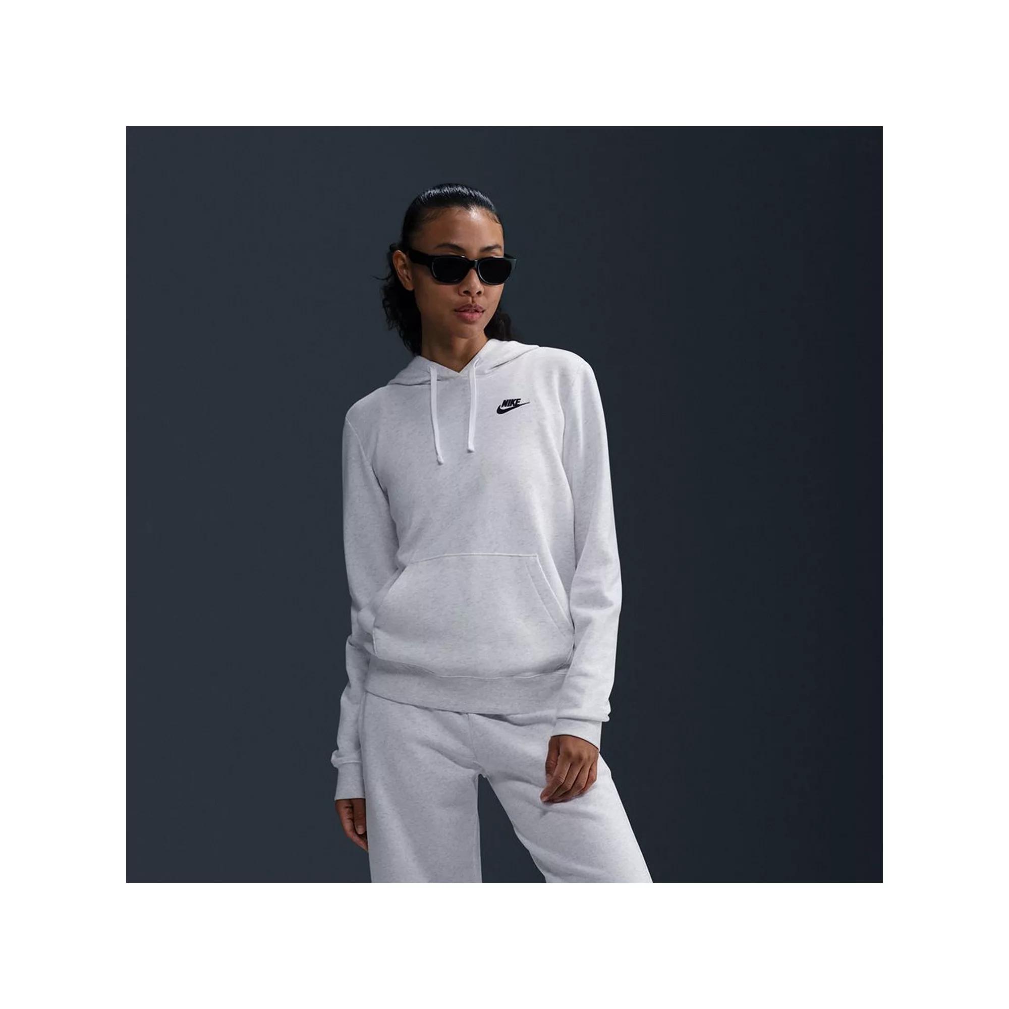 Women's Nike Sportswear Club Fleece Hoodie, Size: XS, Birch Grey Product Image