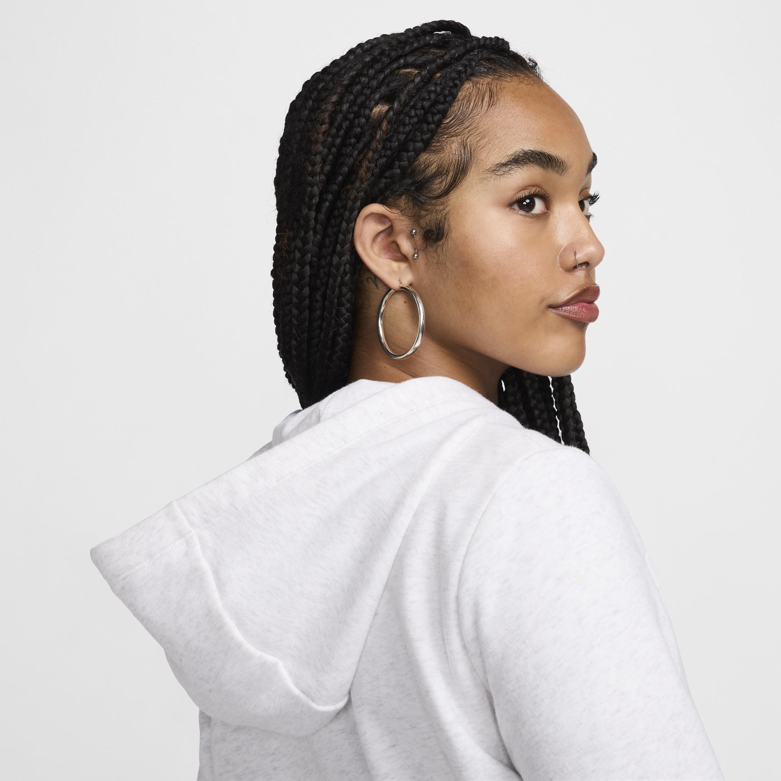 Women's Nike Sportswear Club Fleece Hoodie, Size: XS, Birch Grey Product Image