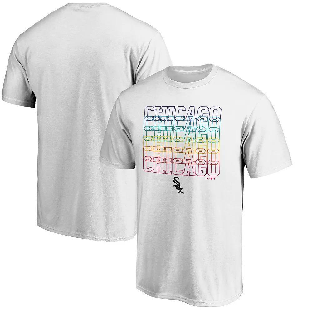 Men's Fanatics Branded White Chicago White Sox City Pride T-Shirt, Size: Medium Product Image