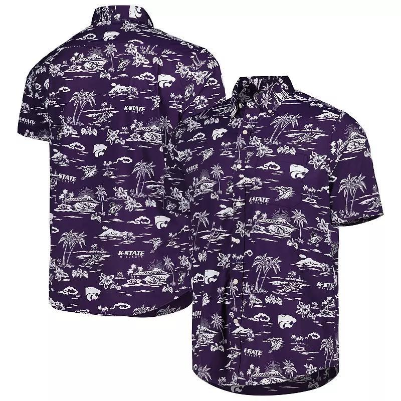 Men's Reyn Spooner Purple Kansas State Wildcats Performance Button-Down Shirt, Size: Large Product Image