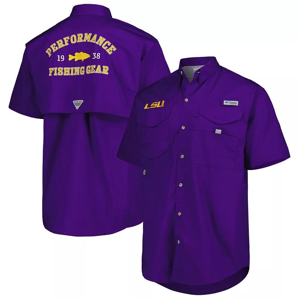 Men's Columbia Purple LSU Tigers Bonehead Button-Up Shirt, Size: Small Product Image