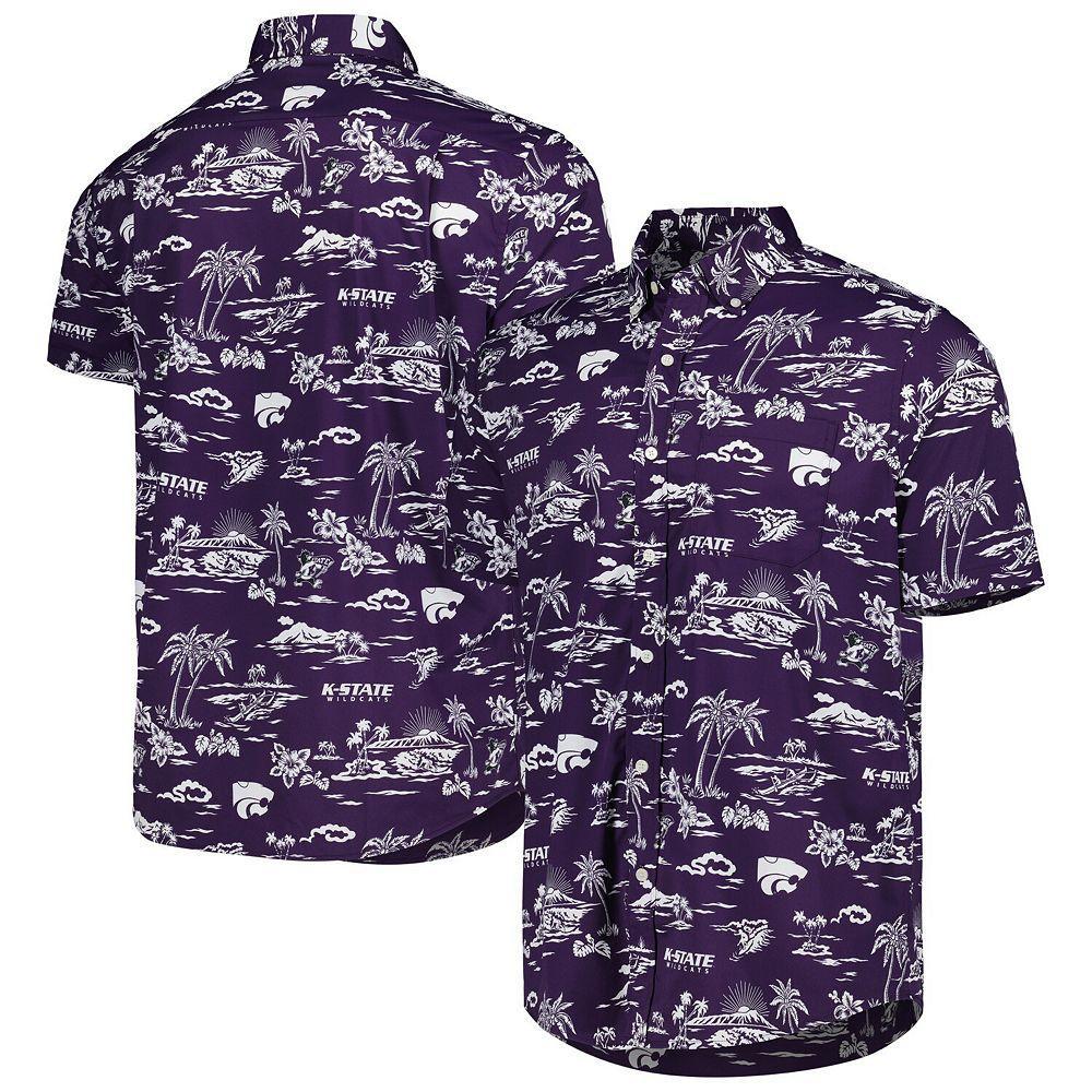 Men's Reyn Spooner Purple Kansas State Wildcats Performance Button-Down Shirt, Size: Large Product Image