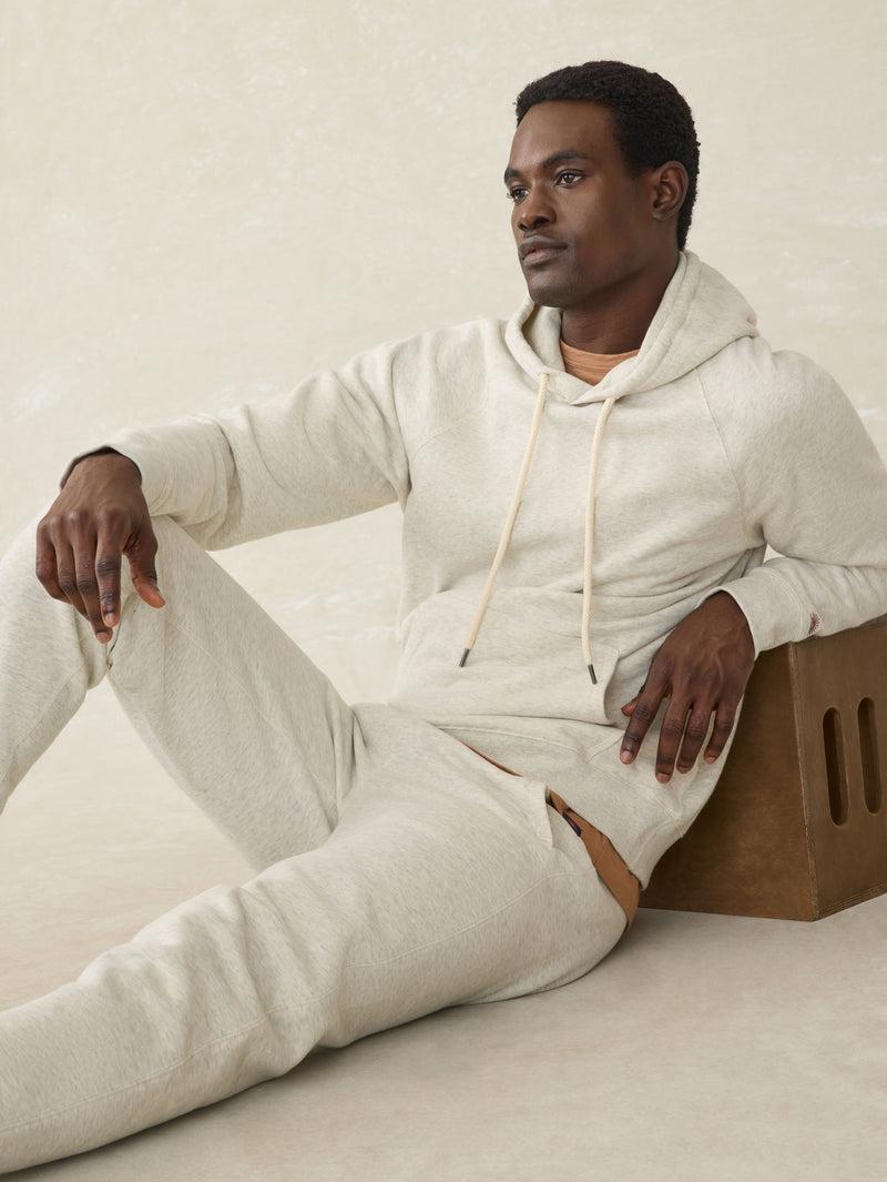 High Standard Fleece Hoodie - Antique Ivory Heather Product Image